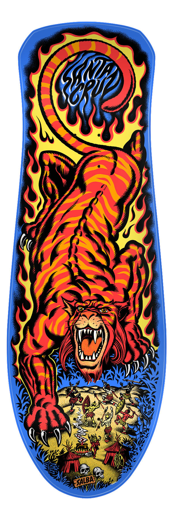 **Pre-Order** Santa Cruz Salba Tiger Blue Dip 10.3" Skateboard Deck