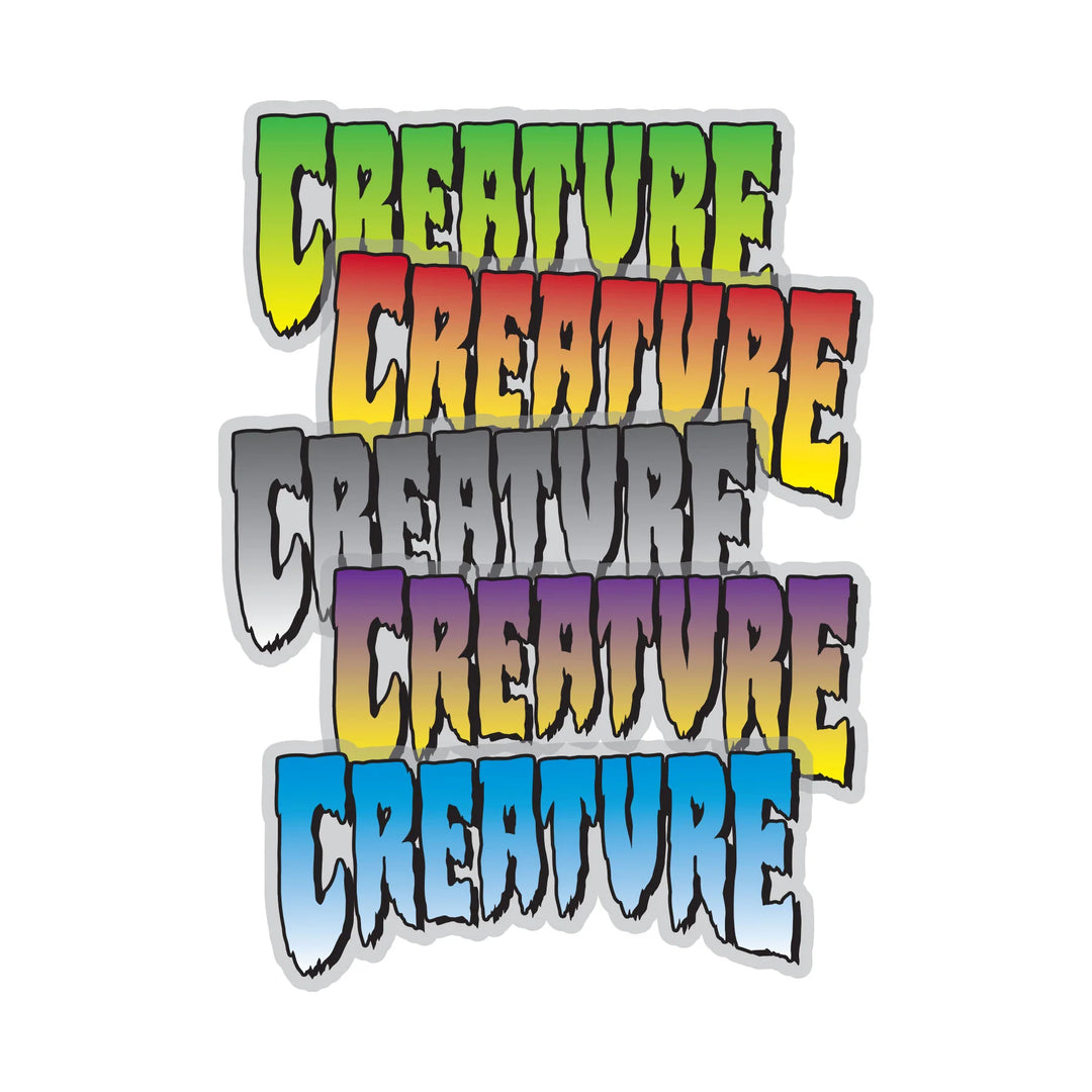 Creature Assorted Color Logo 5.25" Sticker