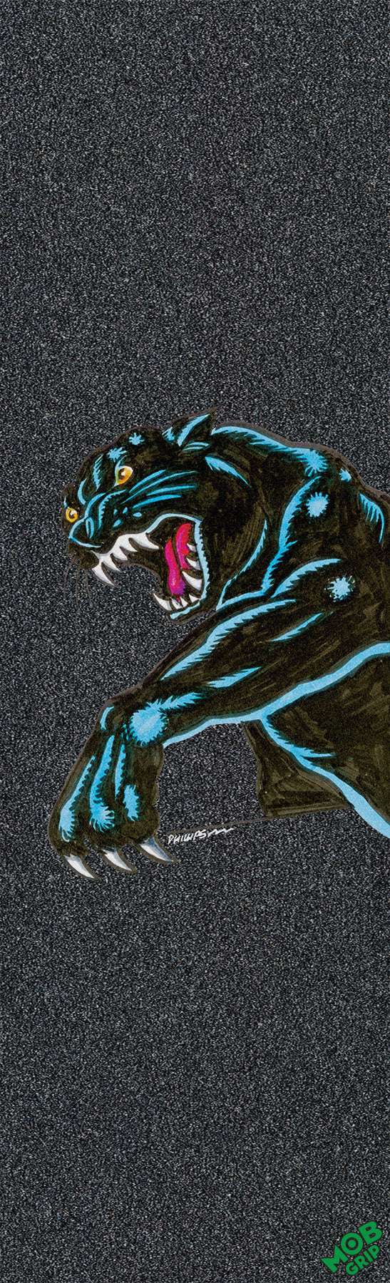 Mob X Natas Sketch Panther 11" X 33" Skateboard Grip Tape