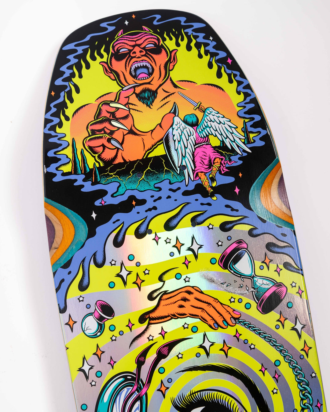 Santa Cruz Delfino Pinball Vision Pro 9.14" Skateboard Deck