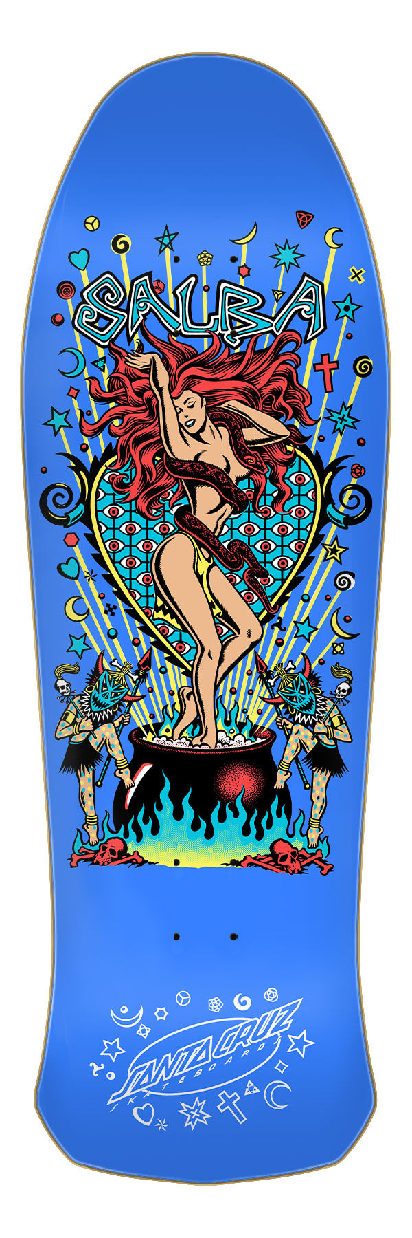 **Pre-Order** Santa Cruz Salba Witch Doctor Blue 10.4" Skateboard Deck