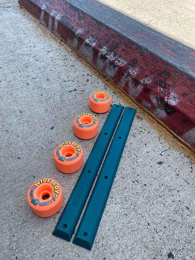 LIL JAWNS X SNOT "WIDE BOY" SKATEBOARD RAILS