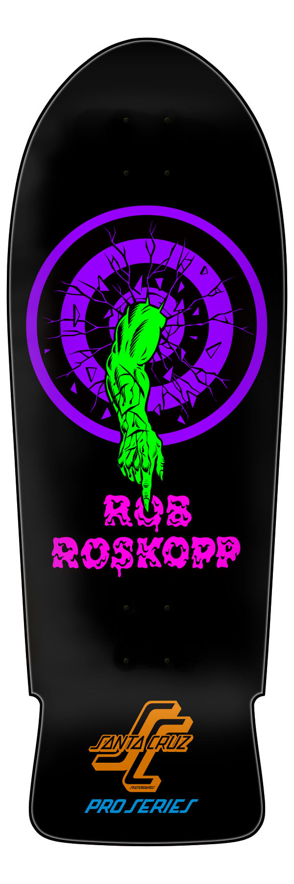 *Pre-Order* Santa Cruz Rob Roskopp Target One Blacklight 10.35" Skateboard Deck