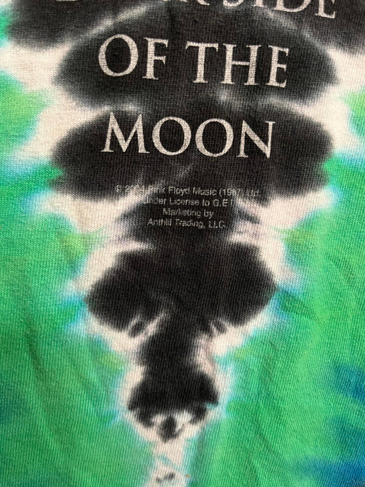 Liquid Blue Pink Floyd Tie Dye - Dark Side of the Moon Tee L