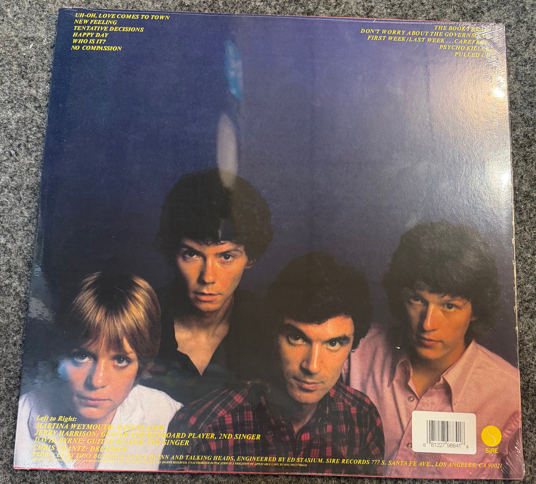 Talking Heads - Talking Heads: 77 [180G] Back Vinyl Record Cover