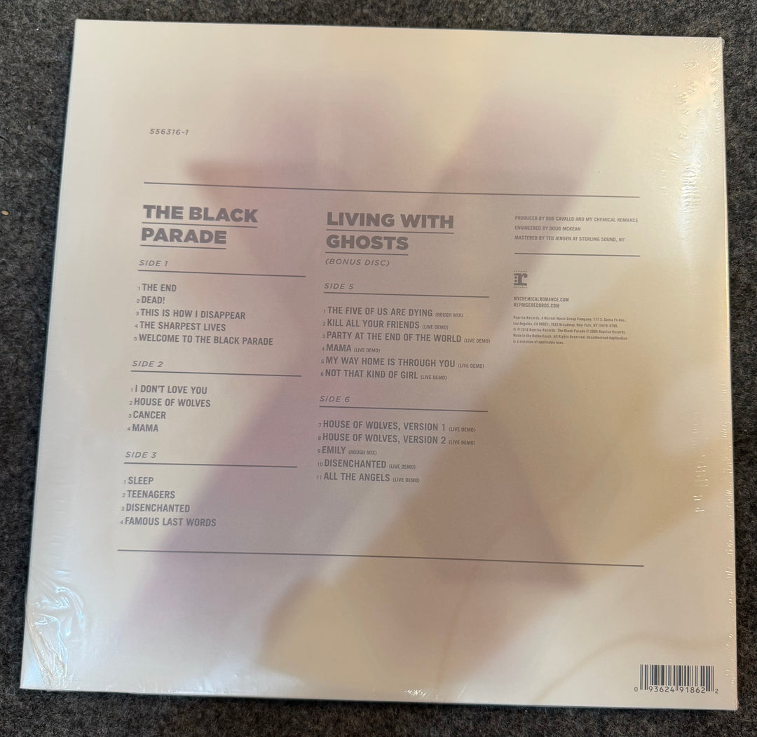 My Chemical Romance - The Black Parade/Living With Ghosts [10th Anniversary Edition] Back Vinyl Record Cover