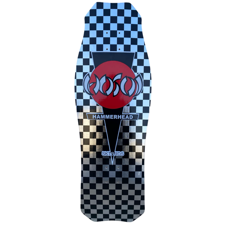 Hosoi Skateboards O.G. Hammerhead Checkerboard LTD Silver Foil 10.5" Skateboard Deck