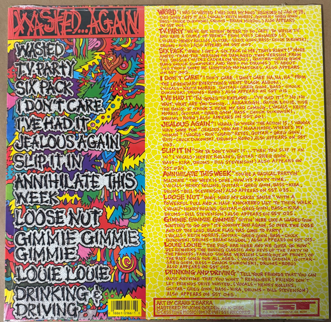 Black Flag - Wasted Again Vinyl LP Record