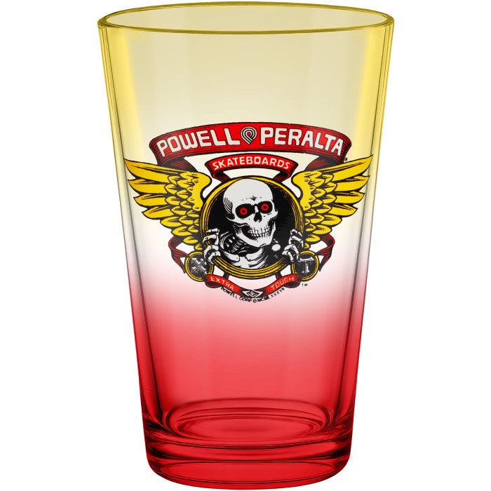 **Pre-Order** Powell Peralta Winged Ripper Yellow/Red Fade Pint Glass