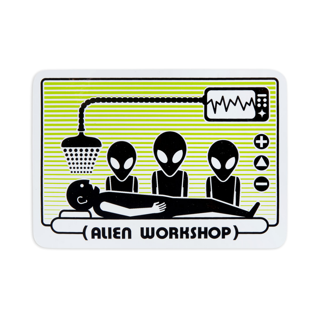Alien Workshop Abduction Green Sticker