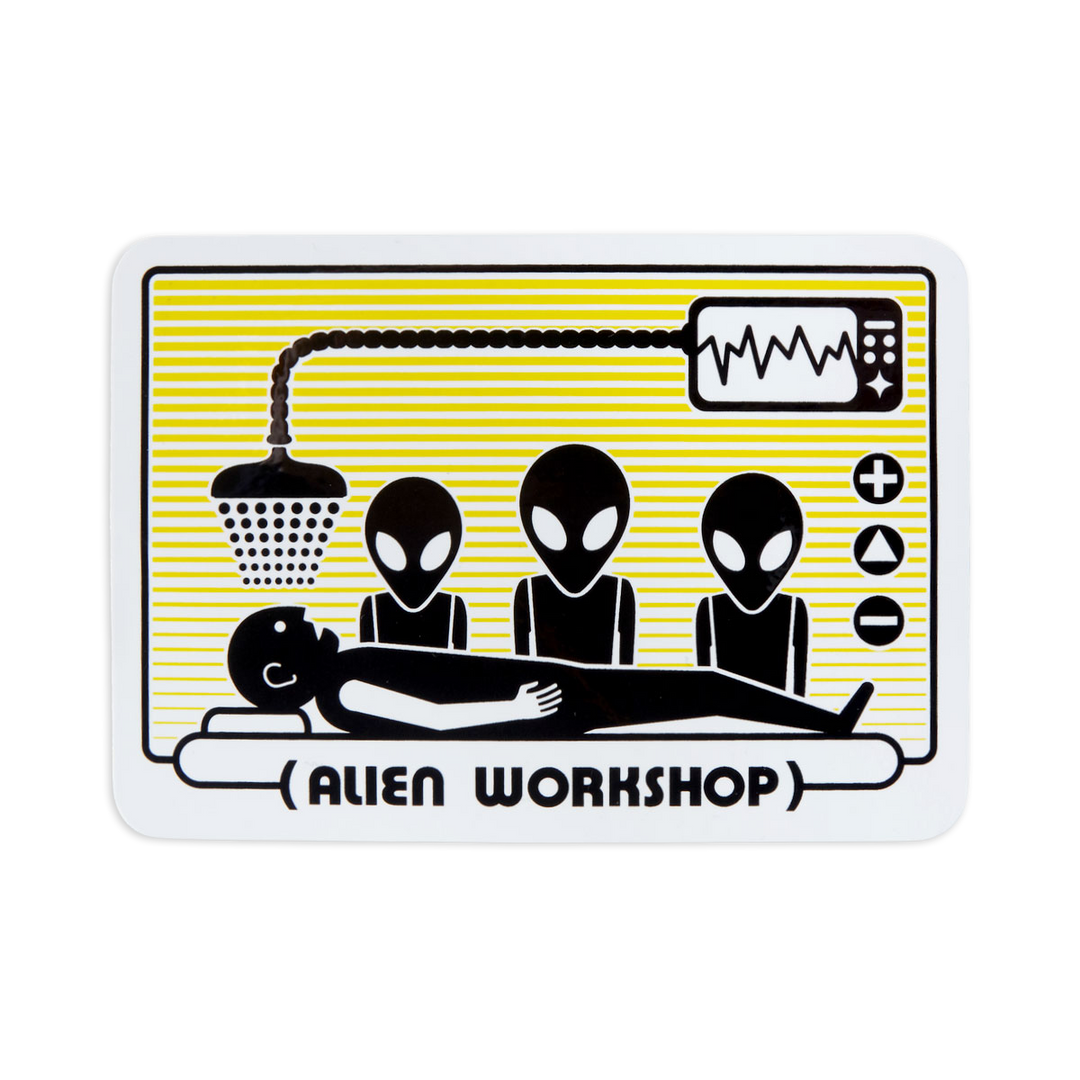 Alien Workshop Abduction Orange Sticker