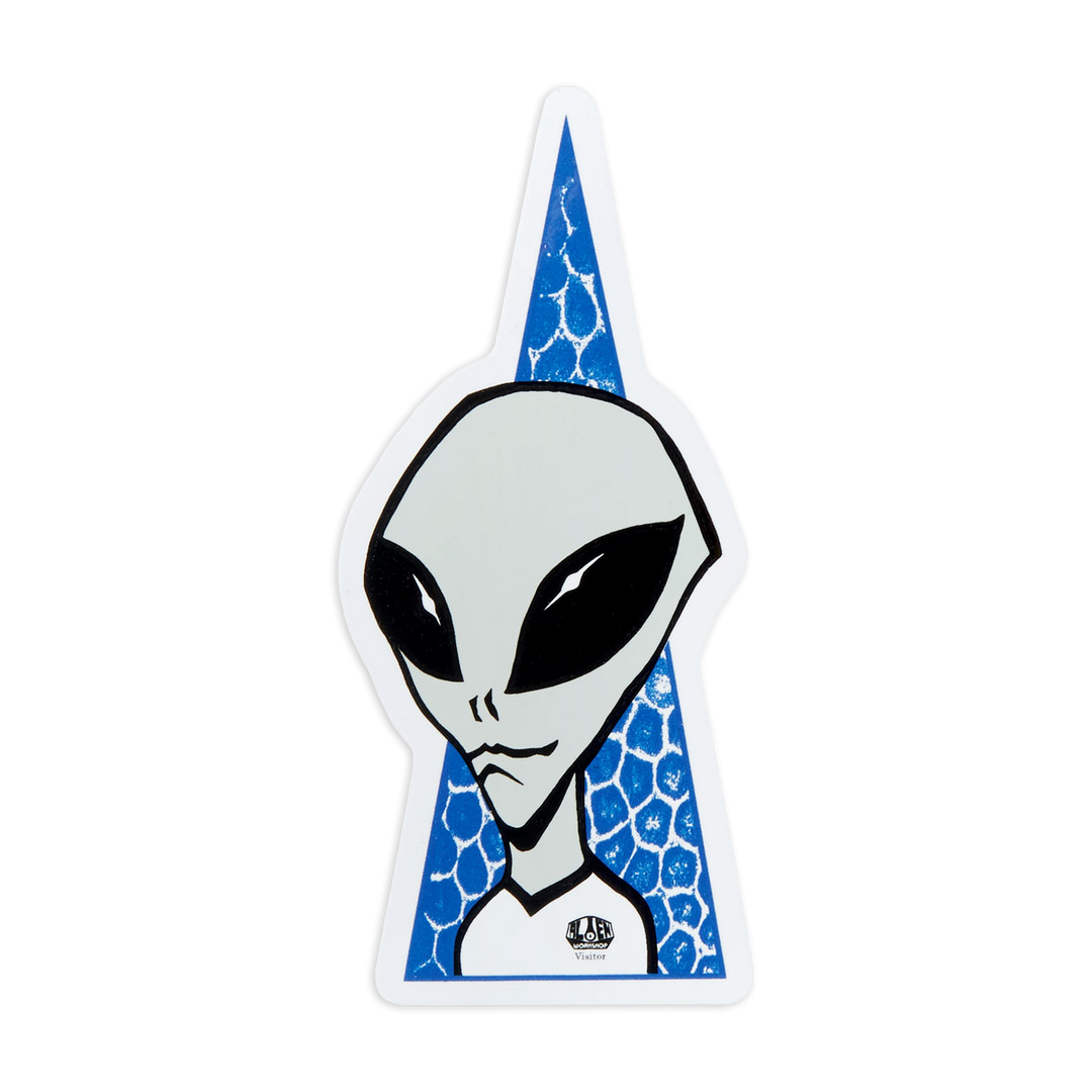 Alien Workshop Visitor Blue Sticker
