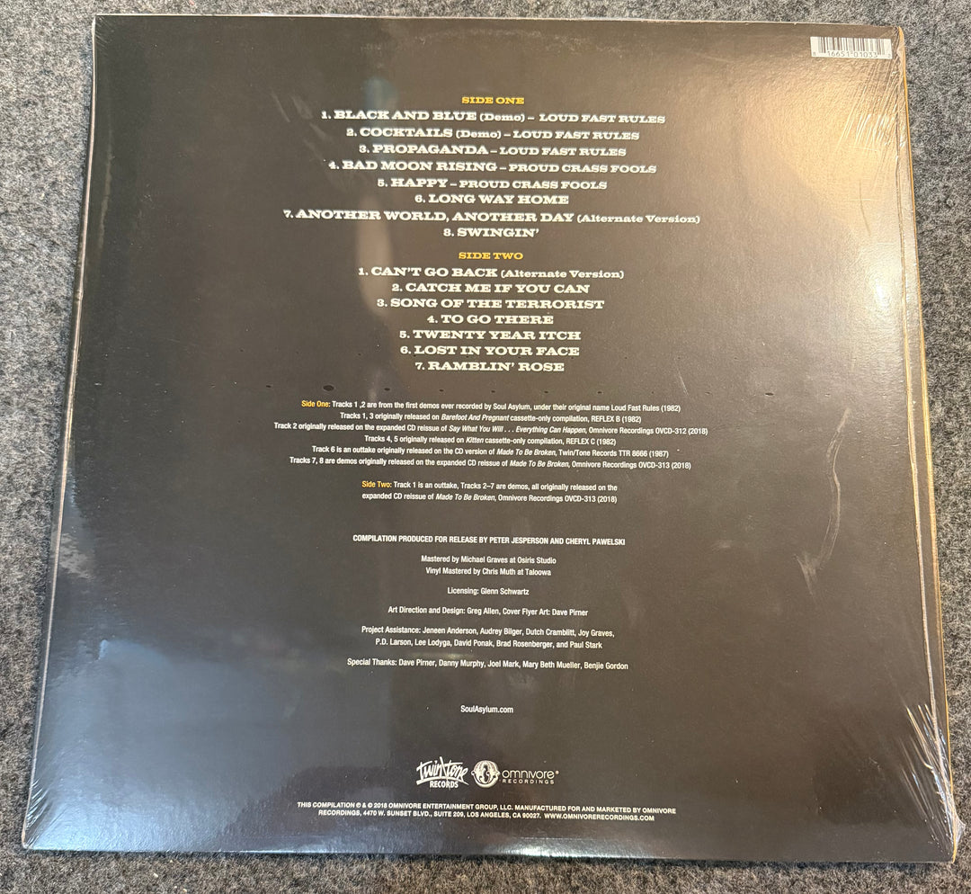 Soul Asylum - Two/Tone Extras Back Vinyl Record Cover