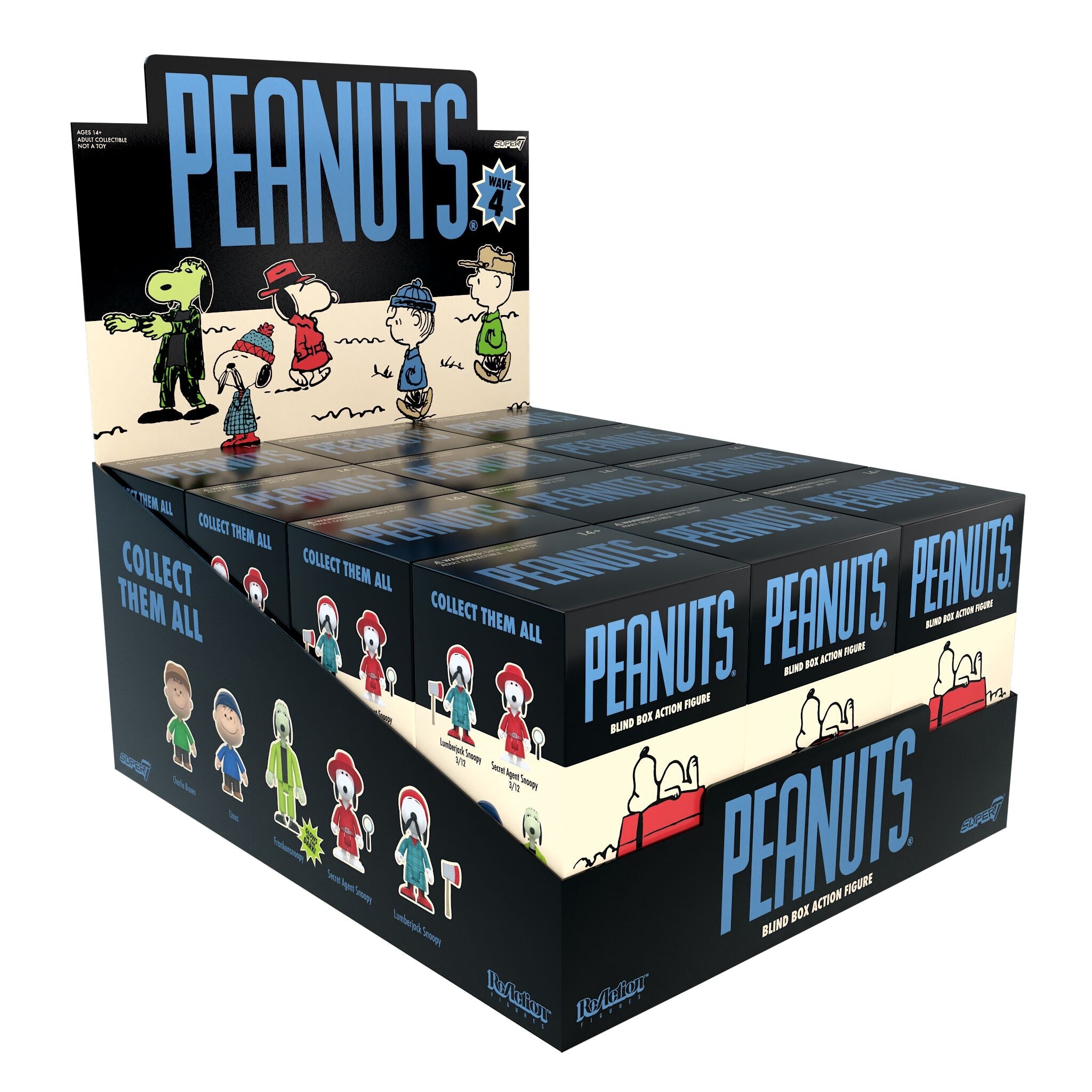 UDF Peanut series7 全6体 未開封新品 Super7 x Peanuts - Wave 04 - Blind Box Flat – The Dark Slide