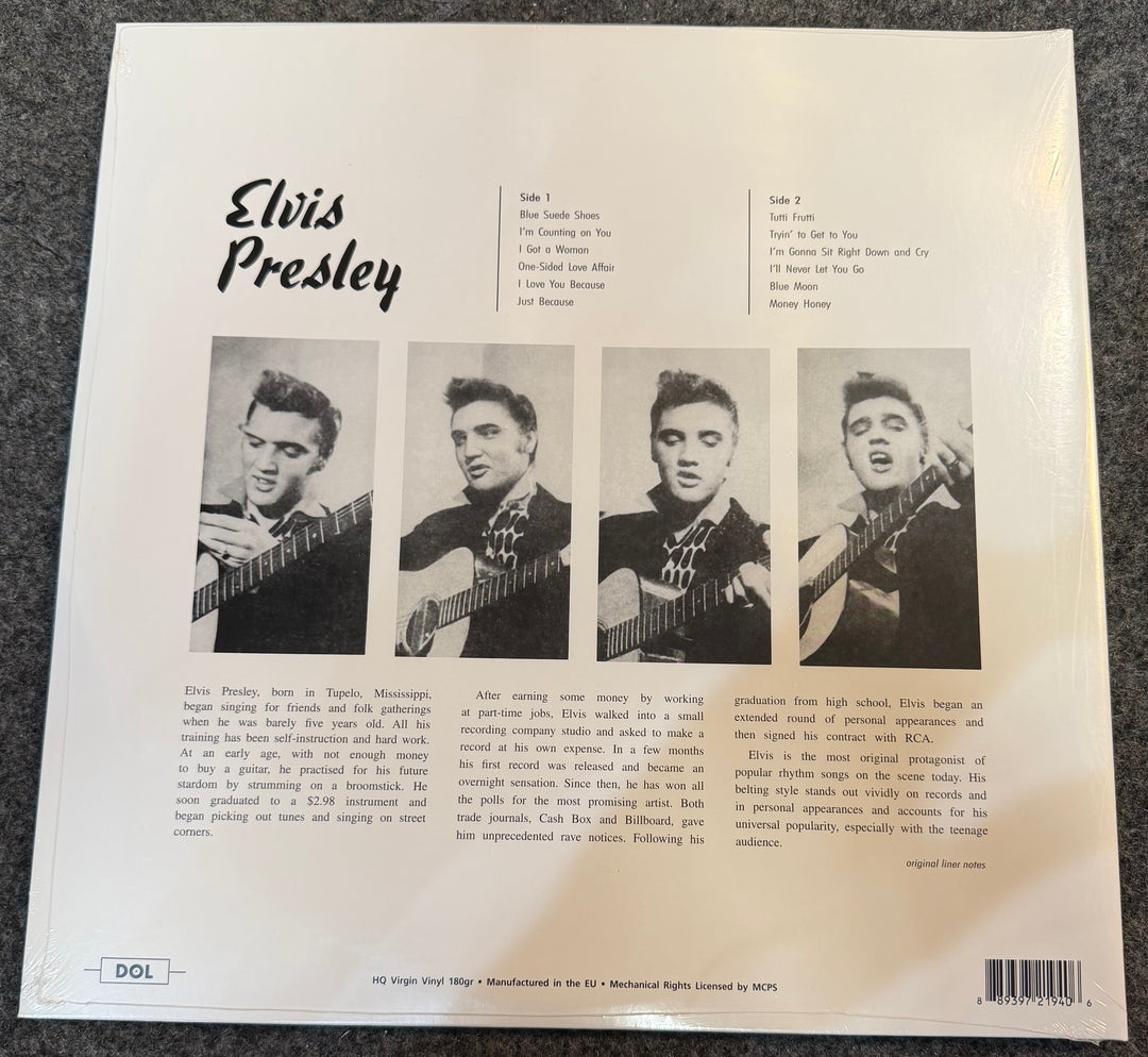 Presley, Elvis - ELVIS PRESLEY [180G] [Deluxe Gatefold] Back Vinyl Record Cover