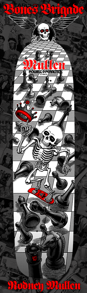 *Pre-Order* Powell Peralta Rodney Mullen Chess Bones Brigade Series 17 White Skateboard Deck