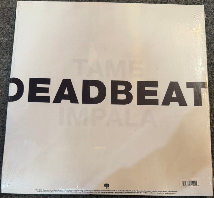 Tame Impala - Deadbeat [Black] Back Vinyl Record Cover