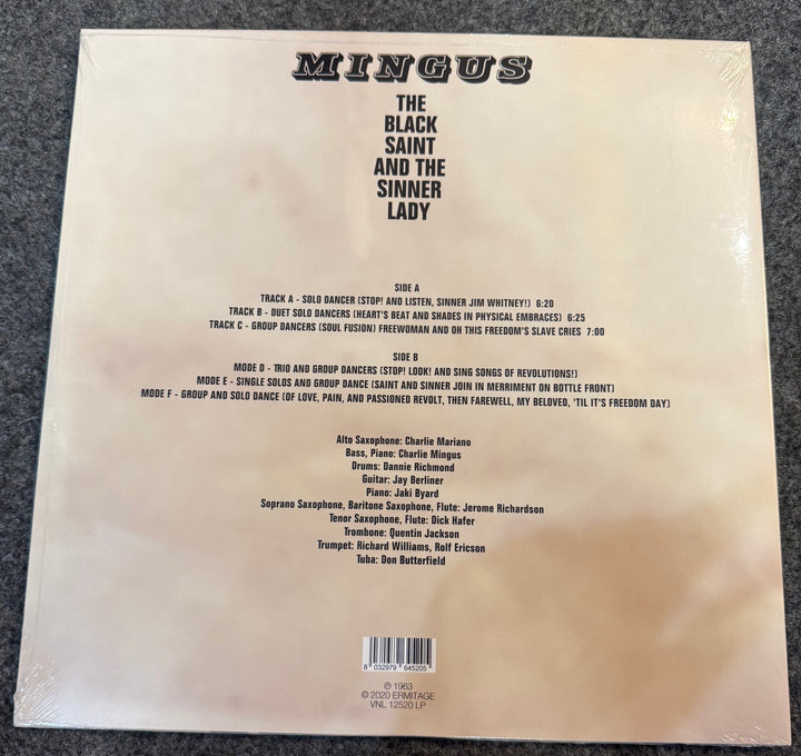 Charlie Mingus - The Black Saint And The Sinner Lady [180G] Back Vinyl Record Cover