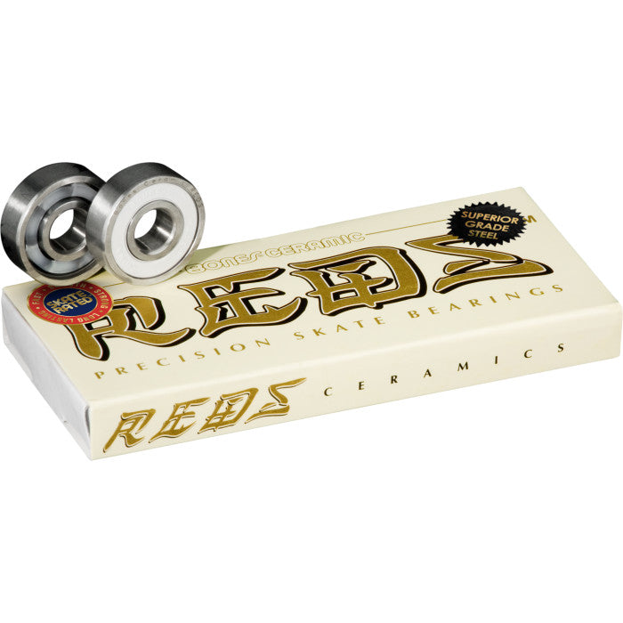 Bones® Ceramic Super REDS® Skateboard Bearings 8 pack