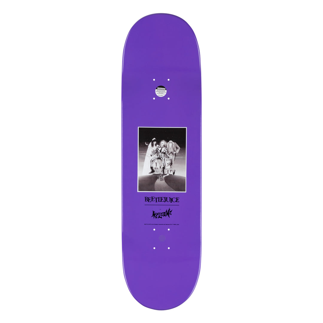 WELCOME X BEETLEJUICE "SHOWTIME" 8.5" COMPLETE SKATEBOARD