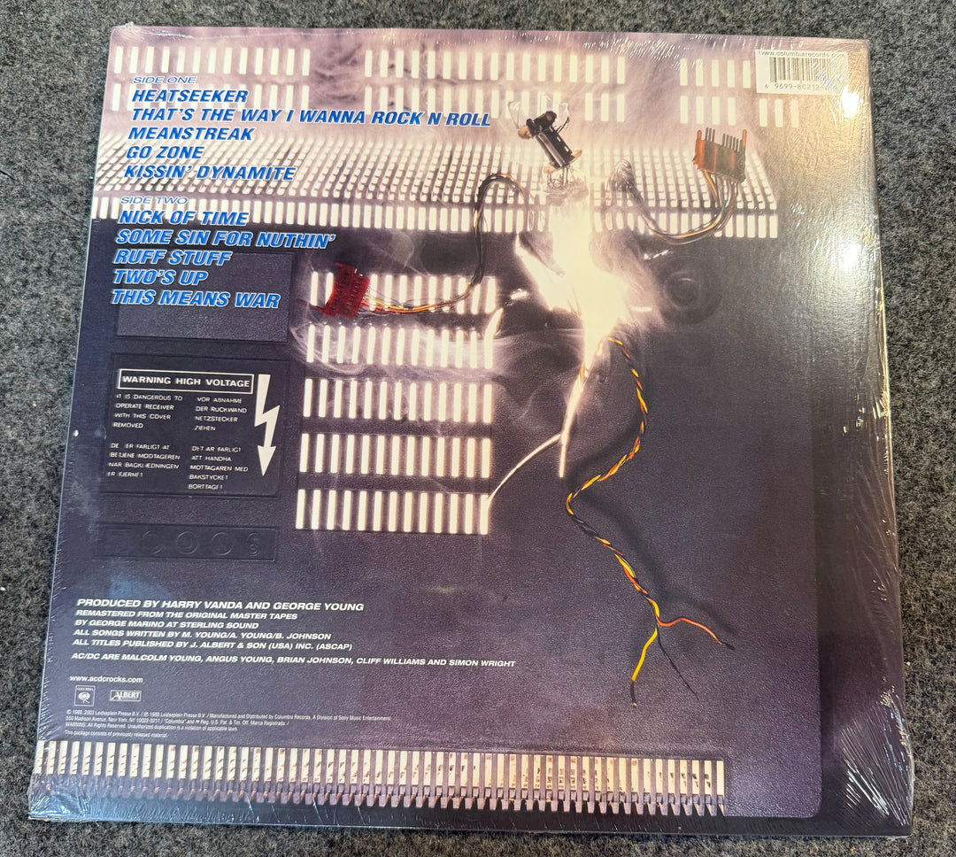 AC/DC - Blow Up Your Video [180G] [Remastered] Back Vinyl Record Cover