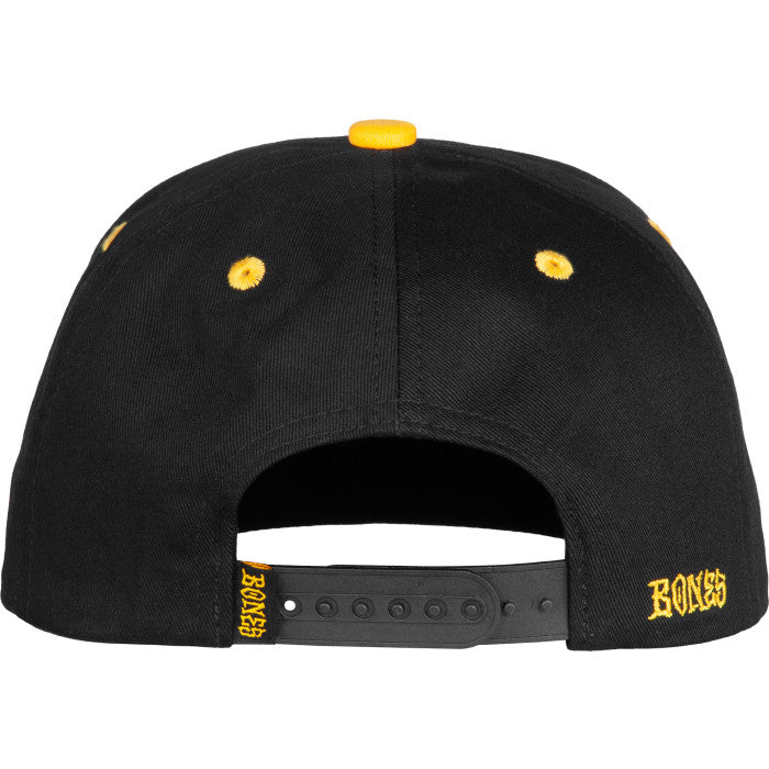 BONES WHEELS Vato Rat Cotton Twill 6 Panel Black Hat