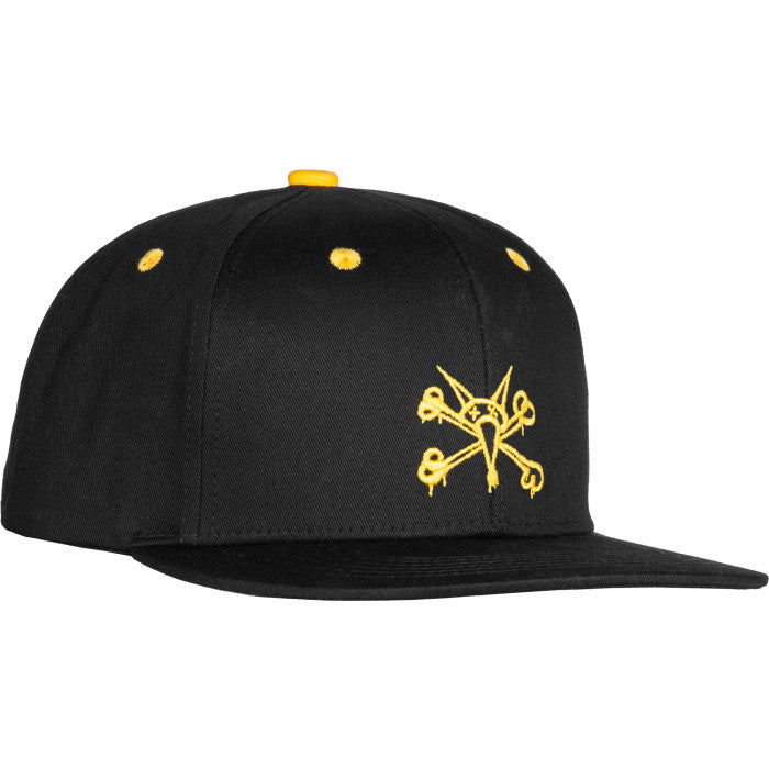 BONES WHEELS Vato Rat Cotton Twill 6 Panel Black Hat