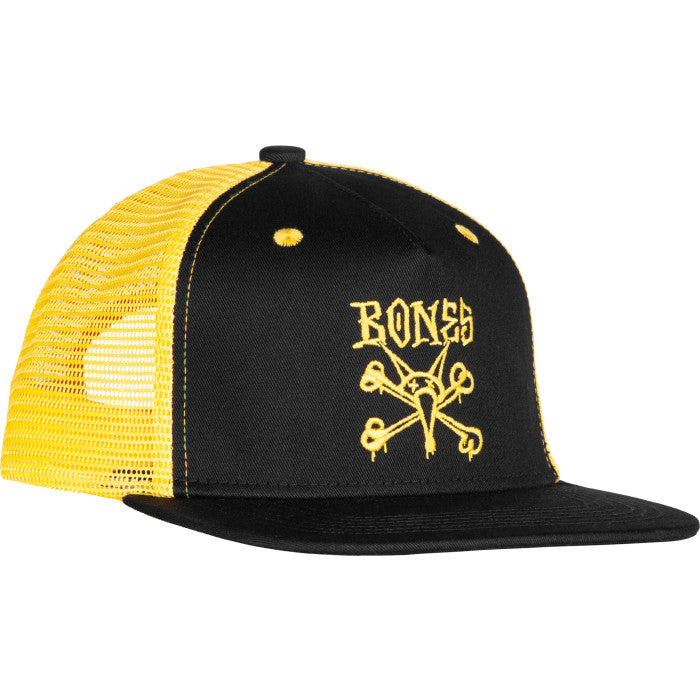 BONES WHEELS Vato Rat Two Tone Black / Gold Trucker Hat