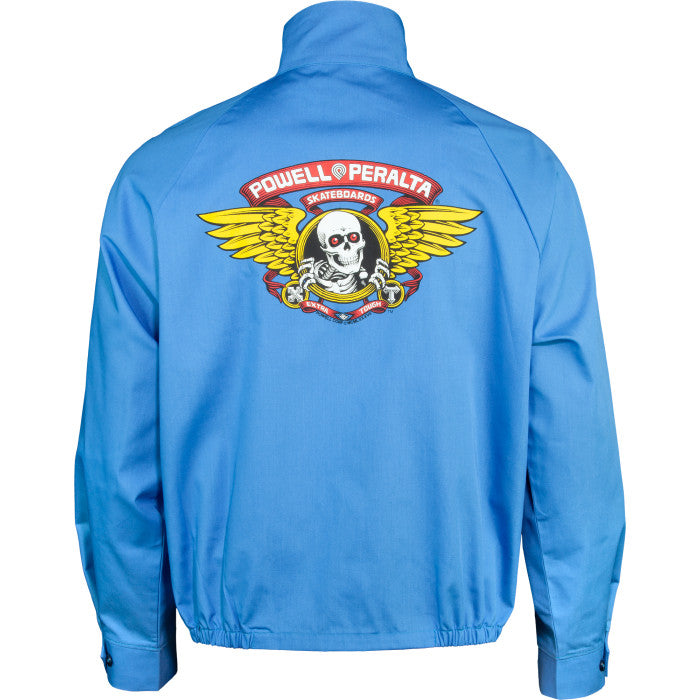 Powell Peralta Winged Ripper Postal Blue Gas Jacket - The Dark Slide