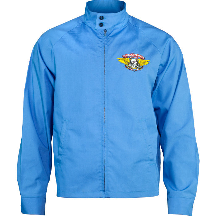 Powell Peralta Winged Ripper Postal Blue Gas Jacket – The Dark Slide