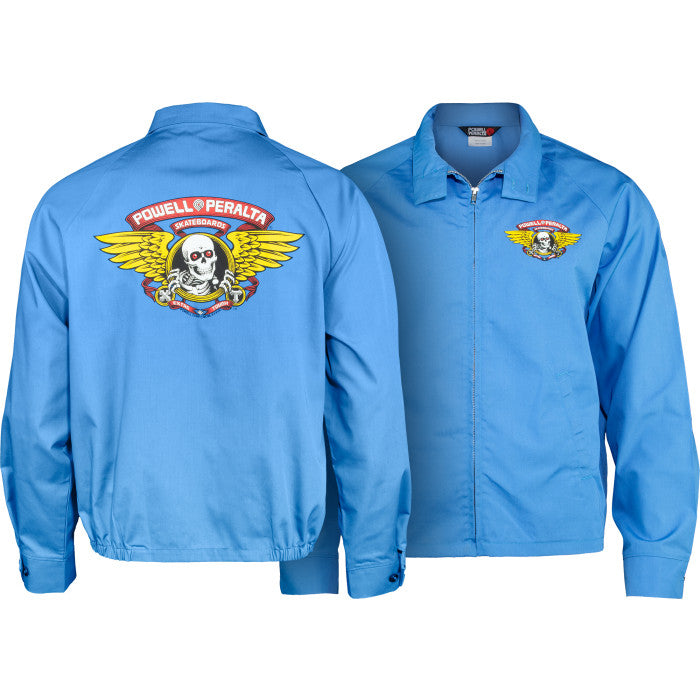 Powell Peralta Winged Ripper Postal Blue Gas Jacket - The Dark Slide