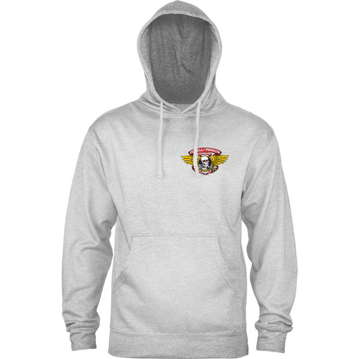 *Pre-Order* Powell Peralta Winged Ripper Ash Heather Hooded Sweatshirt