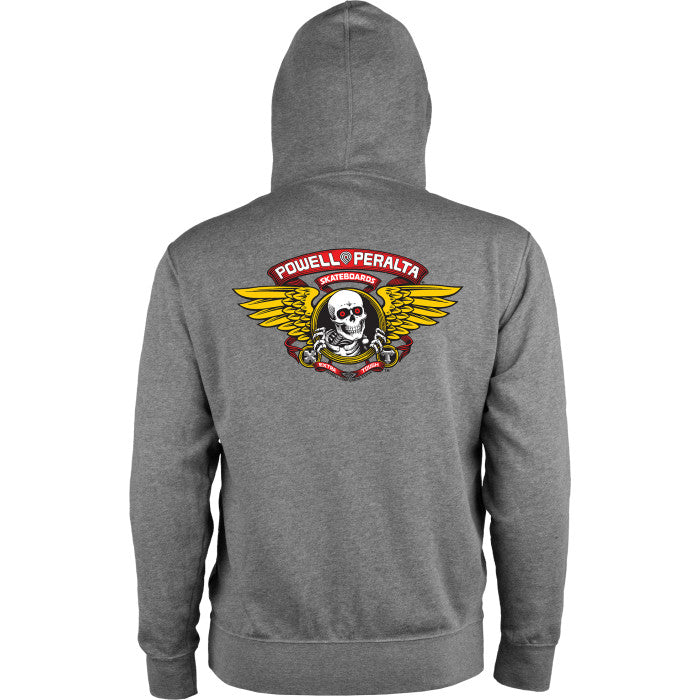Powell Peralta Winged Ripper Lightweight Zipper Hooded Sweatshirt