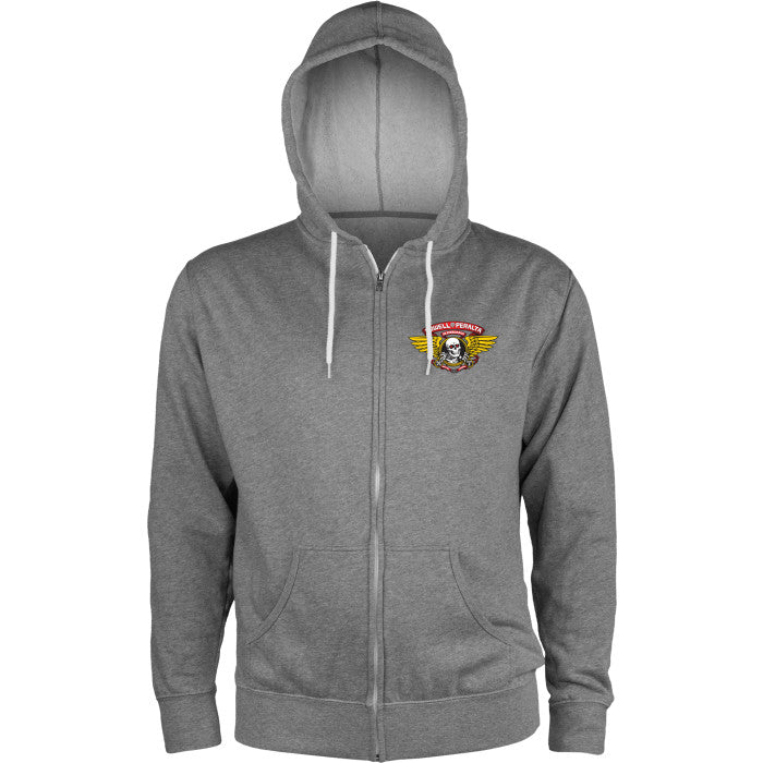 Powell Peralta Winged Ripper Lightweight Zipper Hooded Sweatshirt