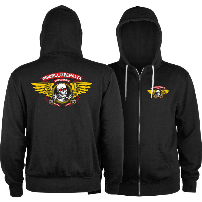 Powell Peralta Winged Ripper Lightweight Zipper Hooded Sweatshirt