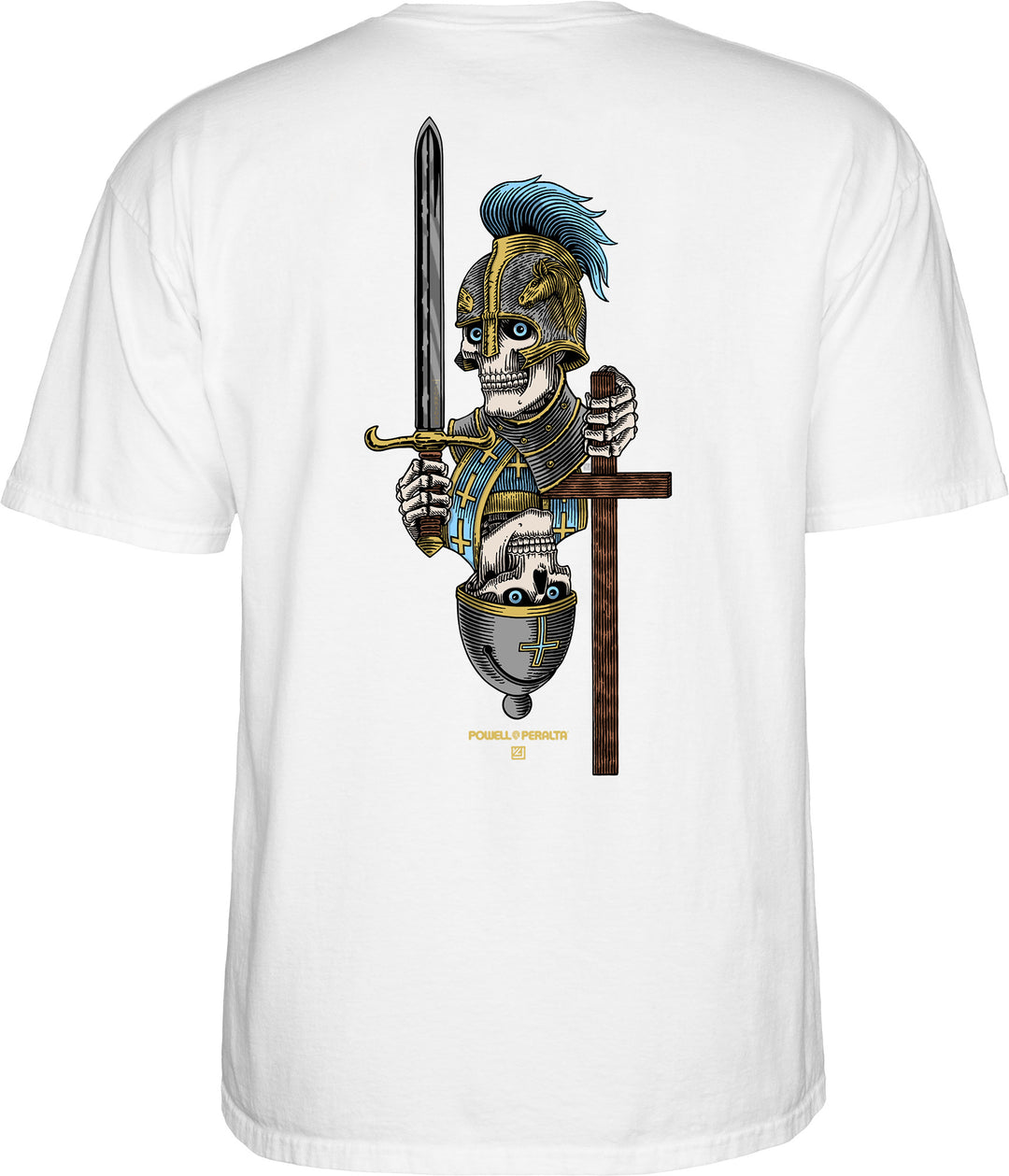 POWELL PERALTA Dan Corrigan Chess Skulls T-SHIRT