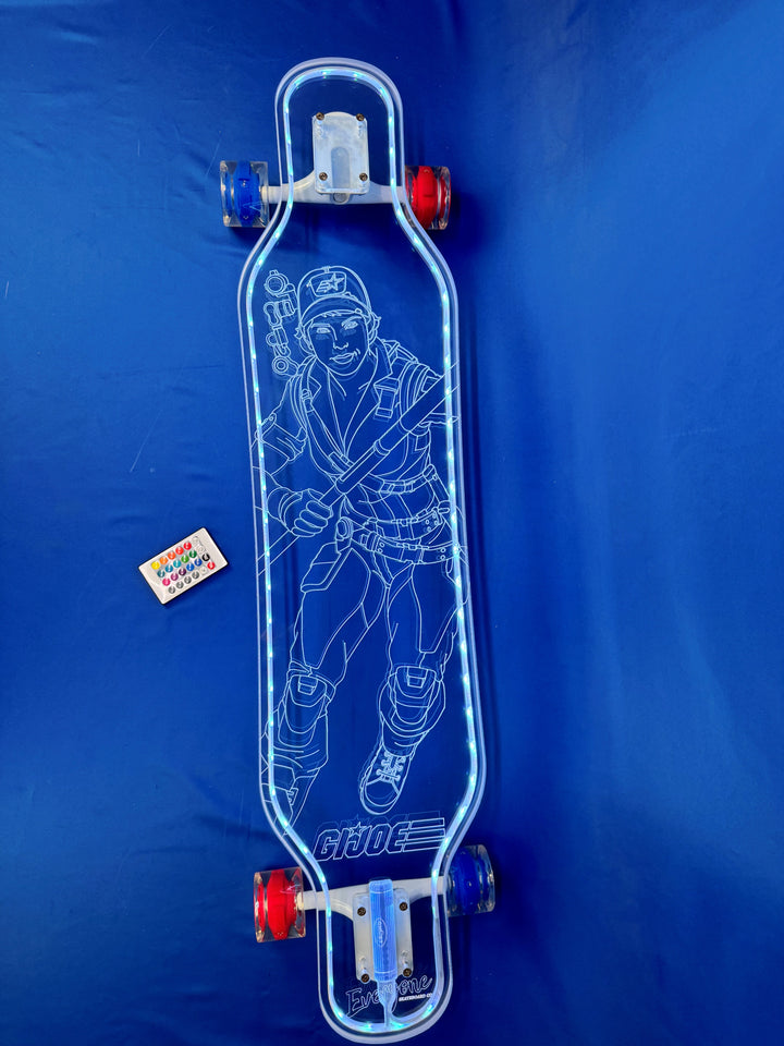 G.I. Joe x Everyone Skate x Ghost Boards Lady Jaye Longboard