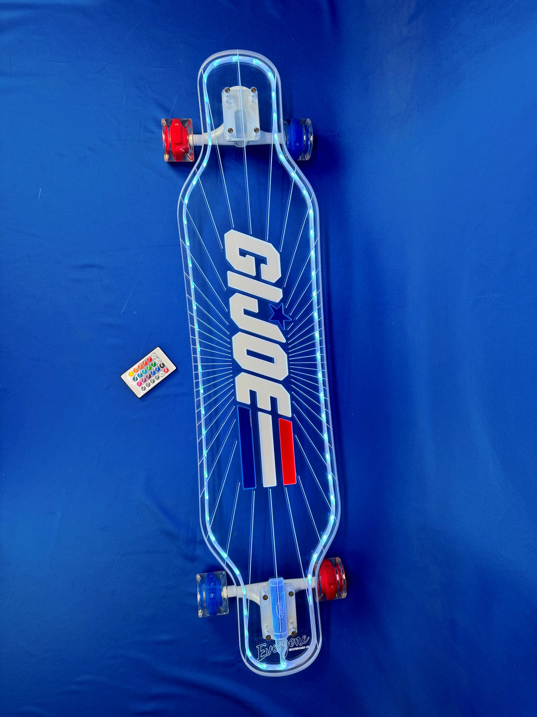 G.I. Joe x Everyone Skate x Ghost Boards Logo Longboard