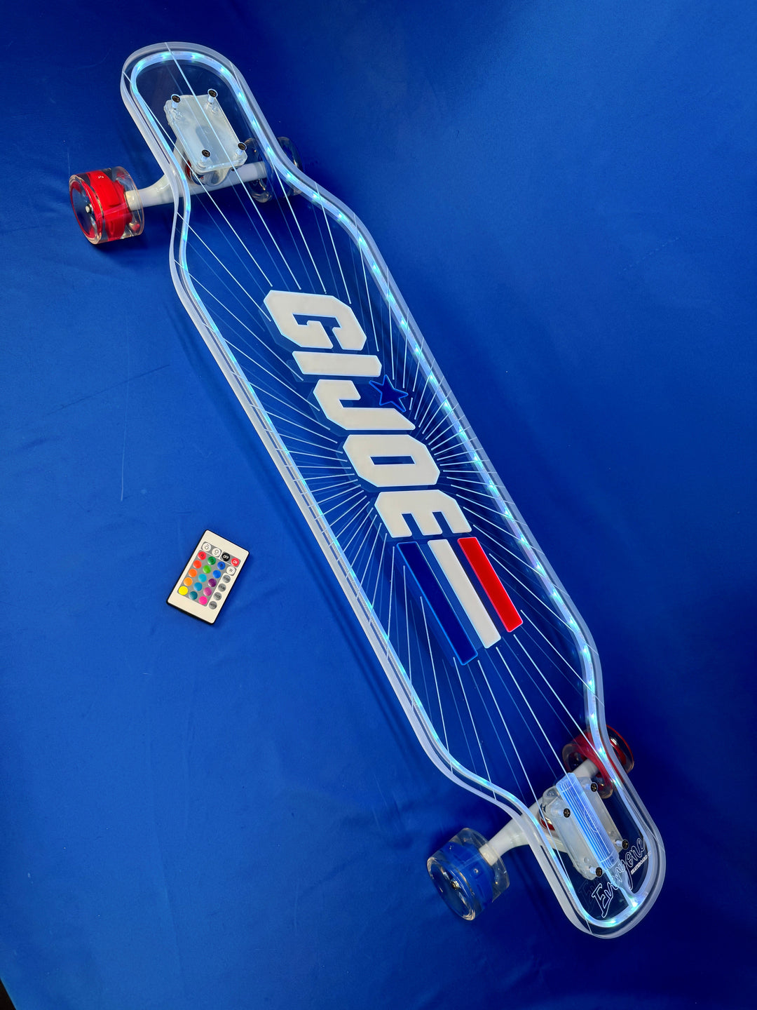 G.I. Joe x Everyone Skate x Ghost Boards Logo Longboard