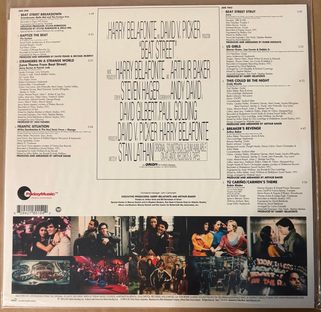 Beat Street (Original Motion Picture Soundtrack Volume 1) Various Vinyl LP Recor