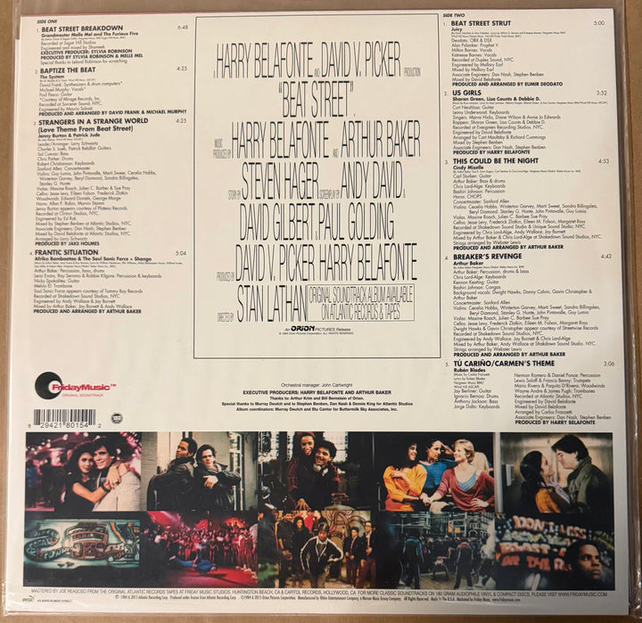 Beat Street (Original Motion Picture Soundtrack Volume 1) Various Vinyl LP Recor