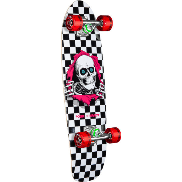 Powell Peralta Sidewalk Surfer Checker Ripper 7.75" Cruiser Complete Skateboard