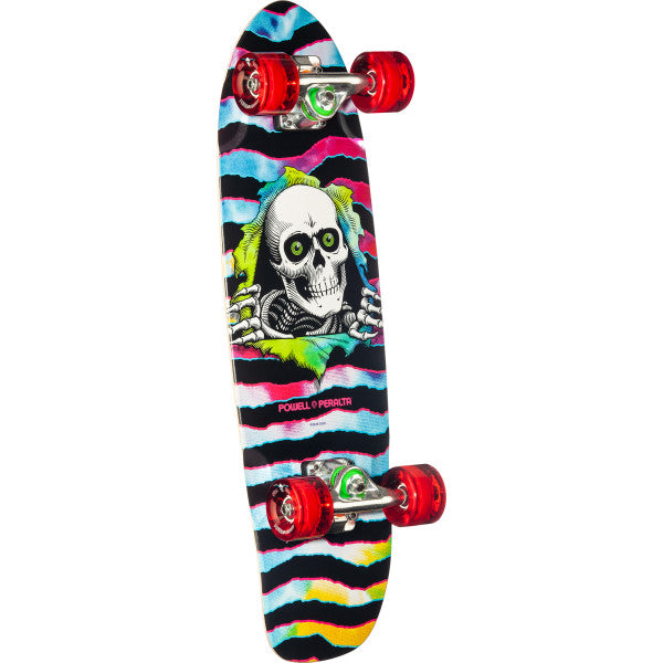Powell Peralta Sidewalk Surfer Tie Dye Ripper 7.75" Cruiser Complete Skateboard