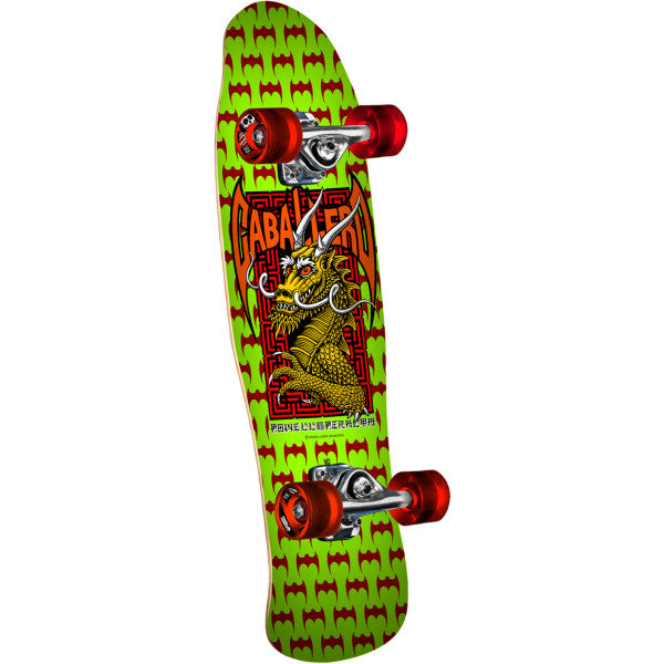 Powell Peralta Mini Steve Caballero Street Dragon Lime 8" Cruiser Complete Skateboard