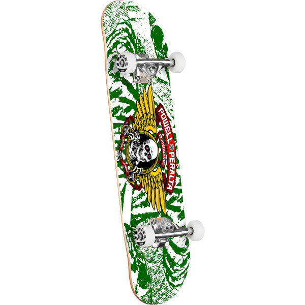 Powell Peralta Winged Ripper Green / White 7" Mini Complete Skateboard