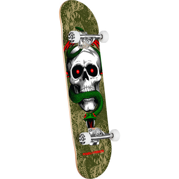 Powell Peralta Mike McGill Skull & Snake Olive / Metallic Gold 8.25" Complete Skateboard