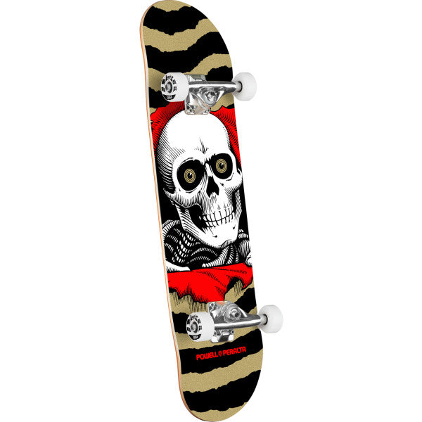 Powell Peralta Ripper Red / Metallic Gold 7" Mini Complete Skateboard