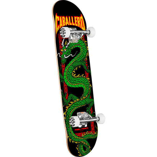 Powell Peralta Steve Caballero Chinese Dragon Black / Green 7.5" Mini Complete Skateboard