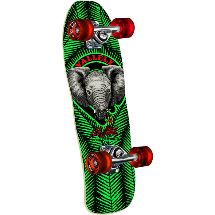 Powell Peralta Mike Vallely Baby Elephant Green/Black Mini Cruiser Complete  Skateboard