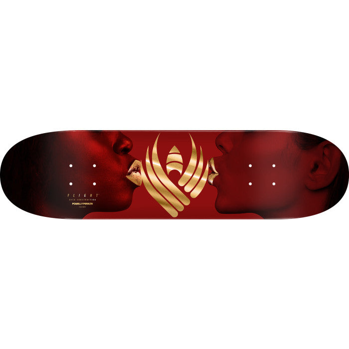 POWELL PERALTA Kiss Burgundy / Gold Foil 8.75" FLIGHT SKATEBOARD DECK
